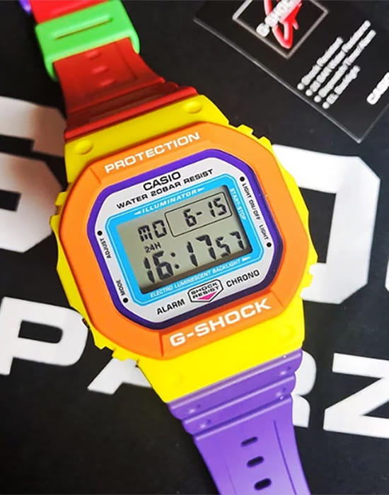 Casio Casio G-Shock DW-5610DN-9, g-shock япония мужские часы на браслете пластик боковой вид